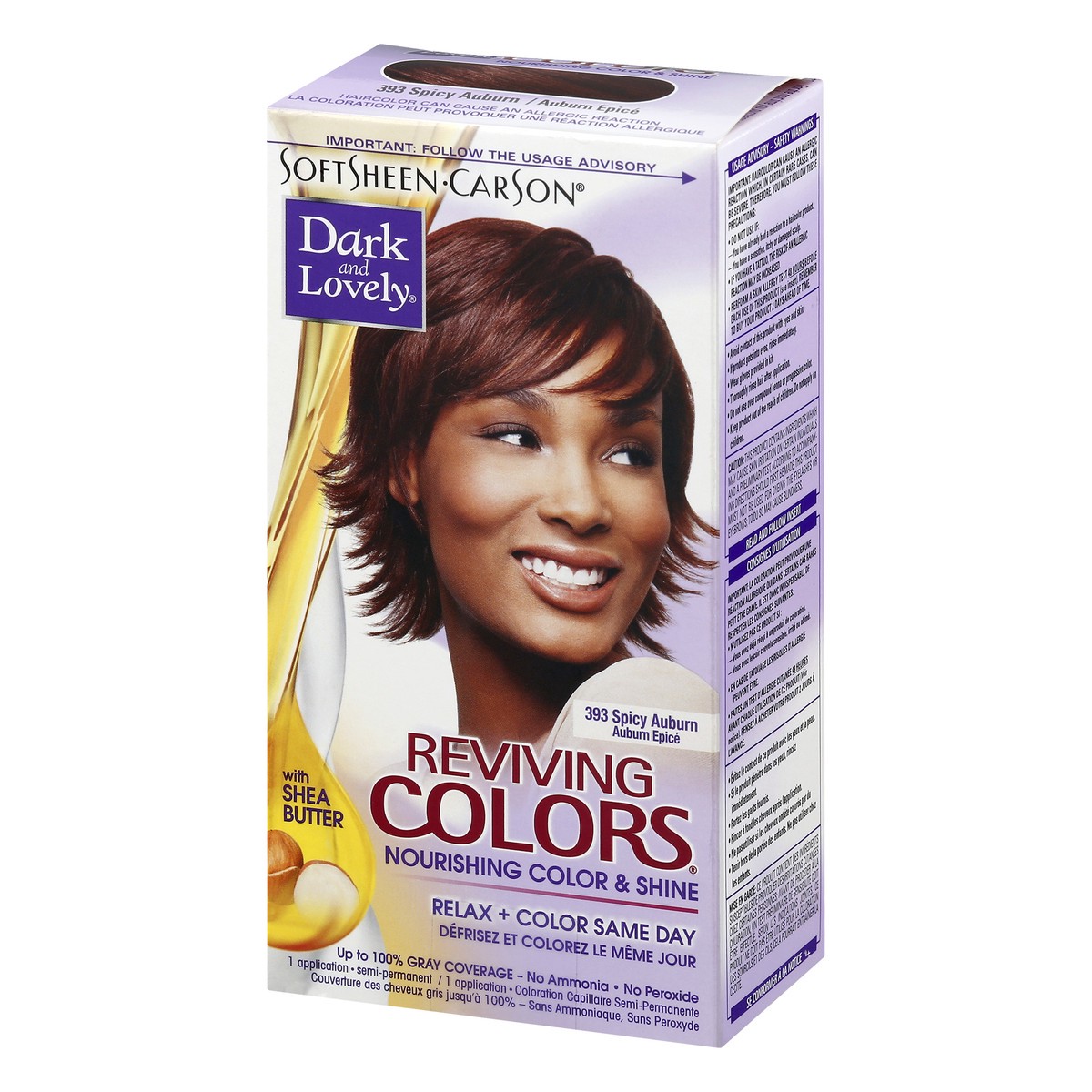 slide 9 of 12, DARK & LOVELY/SOFT SHEEN CARSON Dark&Lovely Revivingcolors Semiperm Haircolor #393Spicdaubrn, 1 ct