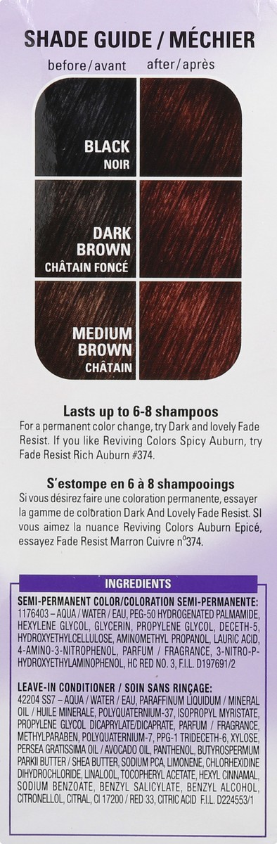 slide 11 of 12, DARK & LOVELY/SOFT SHEEN CARSON Dark&Lovely Revivingcolors Semiperm Haircolor #393Spicdaubrn, 1 ct