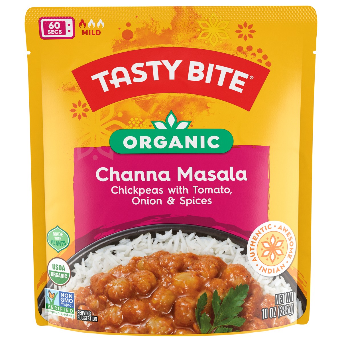 slide 1 of 3, Tasty Bite Indian Mild Organic Channa Masala 10 oz, 10 oz