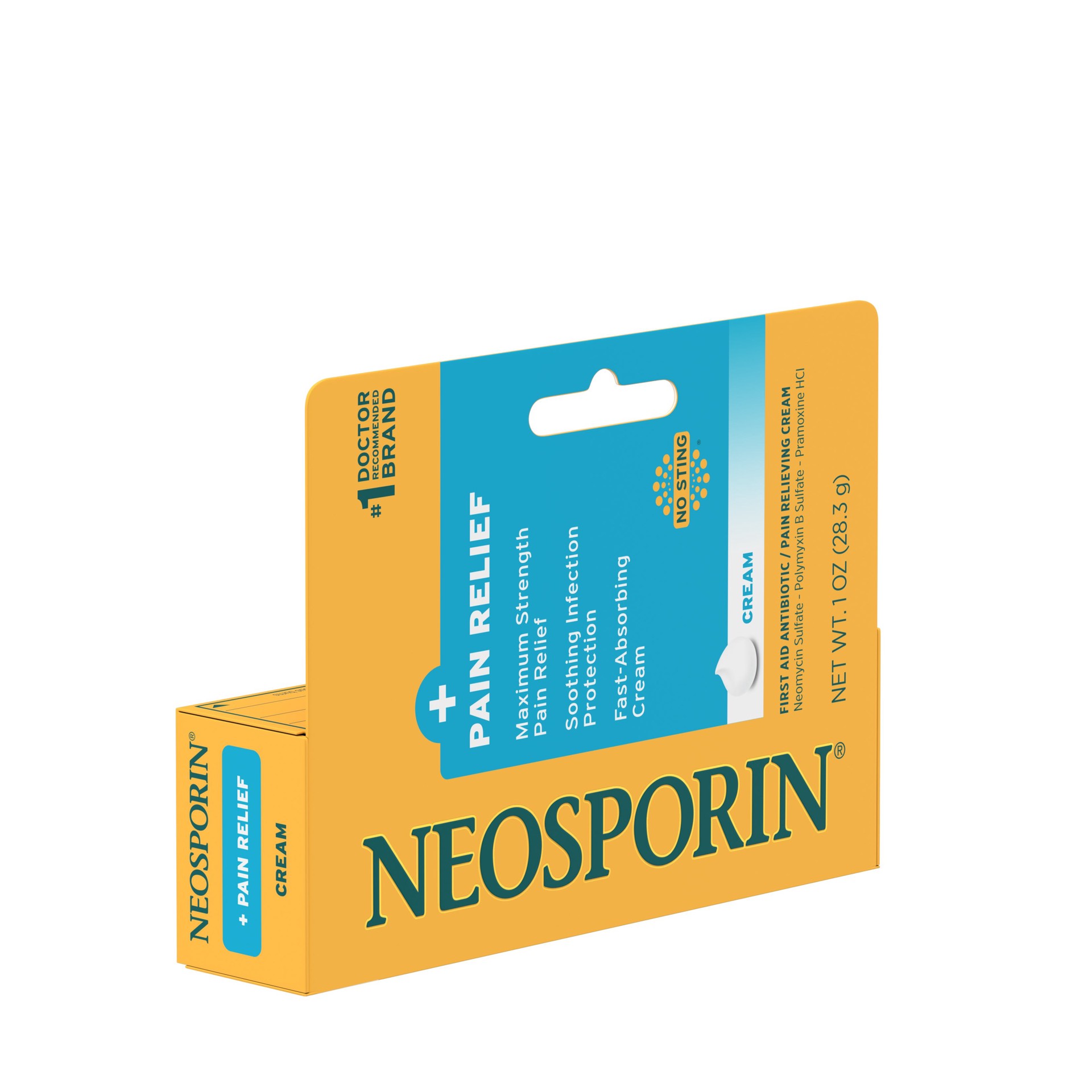 slide 2 of 9, Neosporin Plus Pain Relief Maximum Strength First aid Antibiotic Cream - 1oz, 1 oz