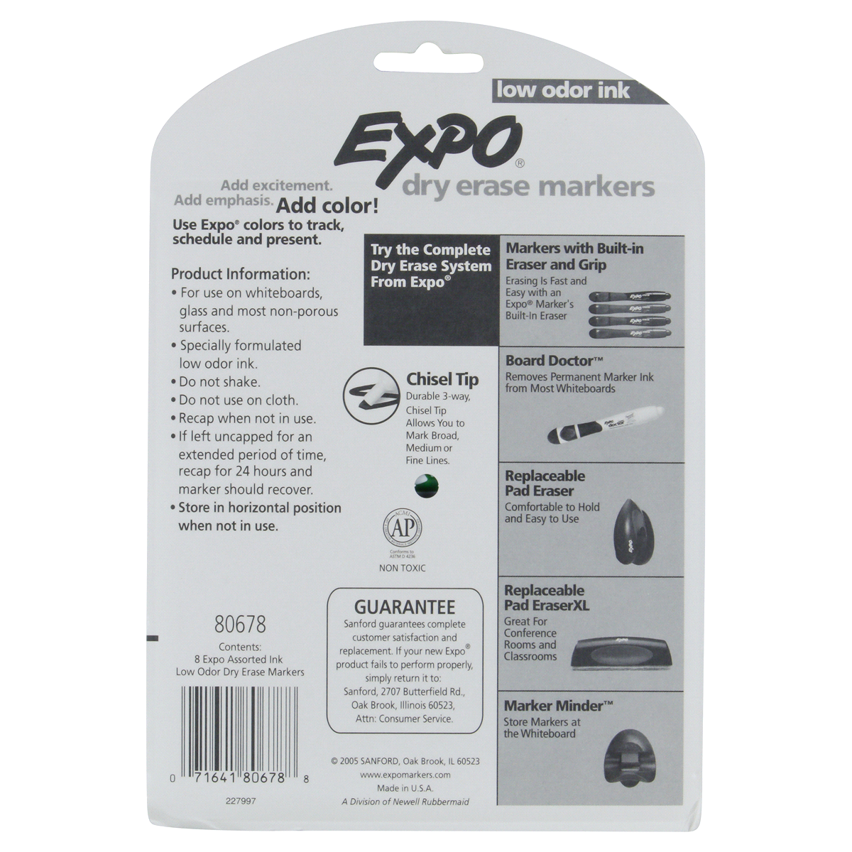 slide 45 of 65, Expo Dry Erase Marker, Chisel Tip - Multicolor, 8 ct