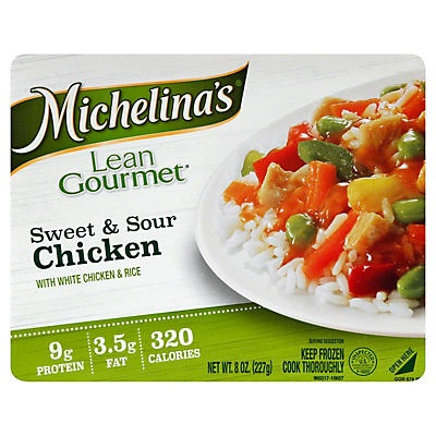 slide 1 of 1, Michelina's Lean Gourmet Sweet And Sour Chicken With Rice, 8 oz