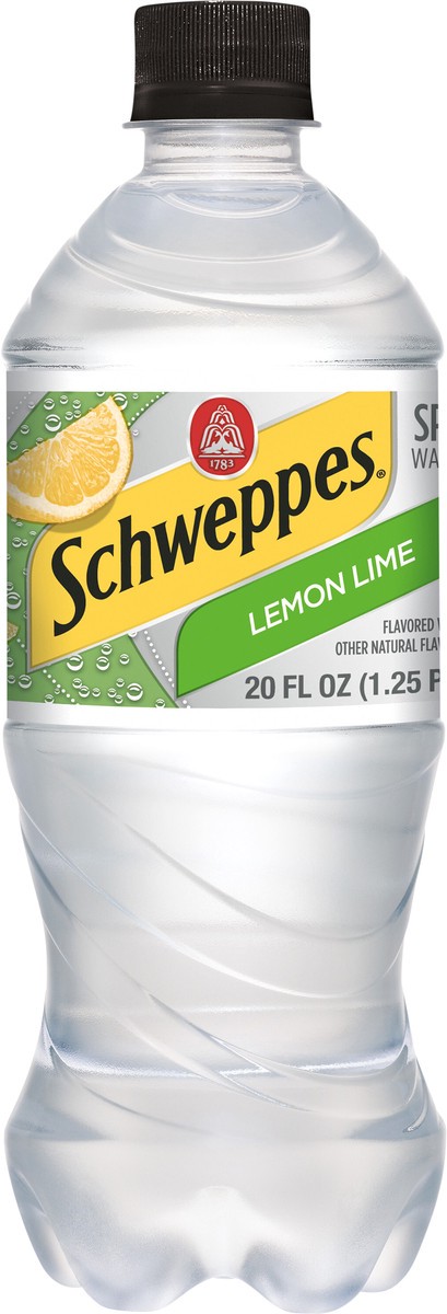 slide 5 of 9, Schweppes Lemon Lime Sparkling Water Beverage, 20 fl oz bottle, 20 fl oz