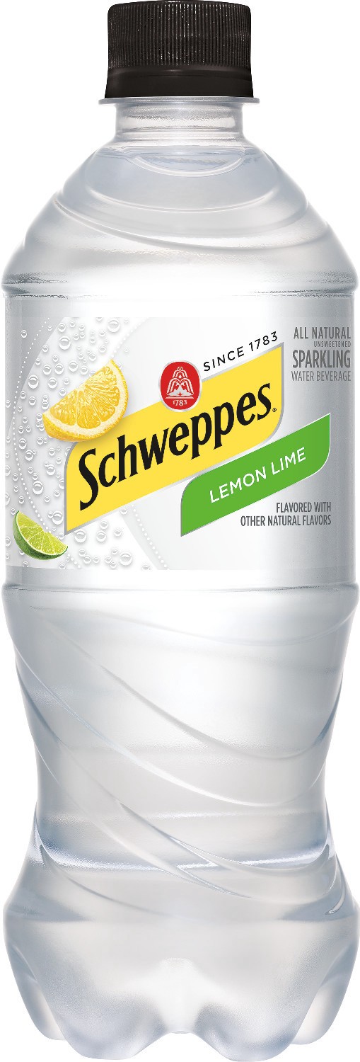 slide 1 of 9, Schweppes Lemon Lime Sparkling Water Beverage, 20 fl oz bottle, 20 fl oz