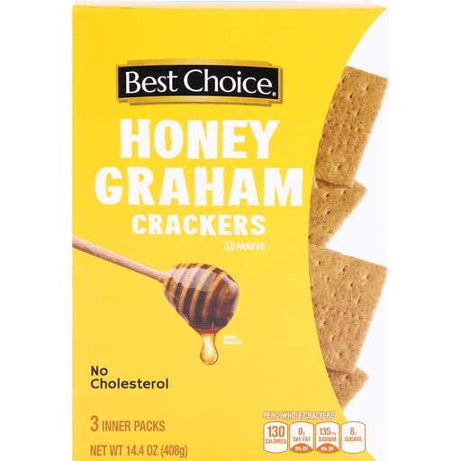 slide 1 of 1, Best Choice Honey Graham Crackers, 3 ct; 14.4 oz