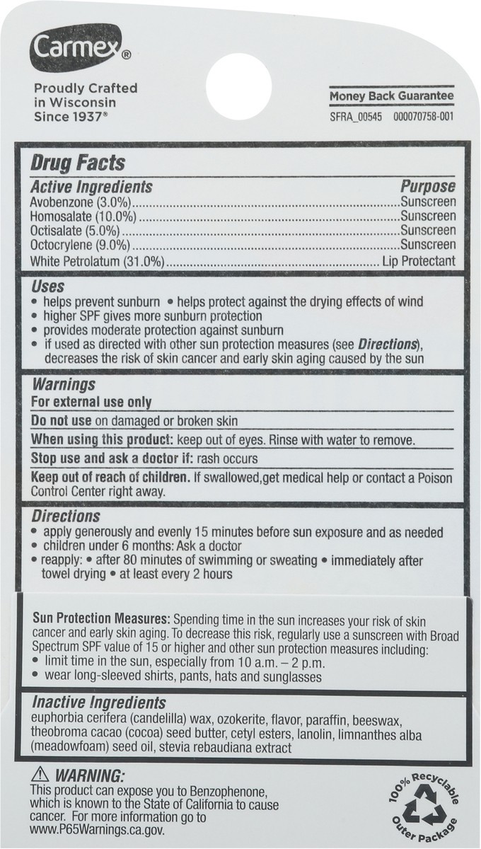 slide 8 of 9, Carmex Weather Guard, 0.15 oz