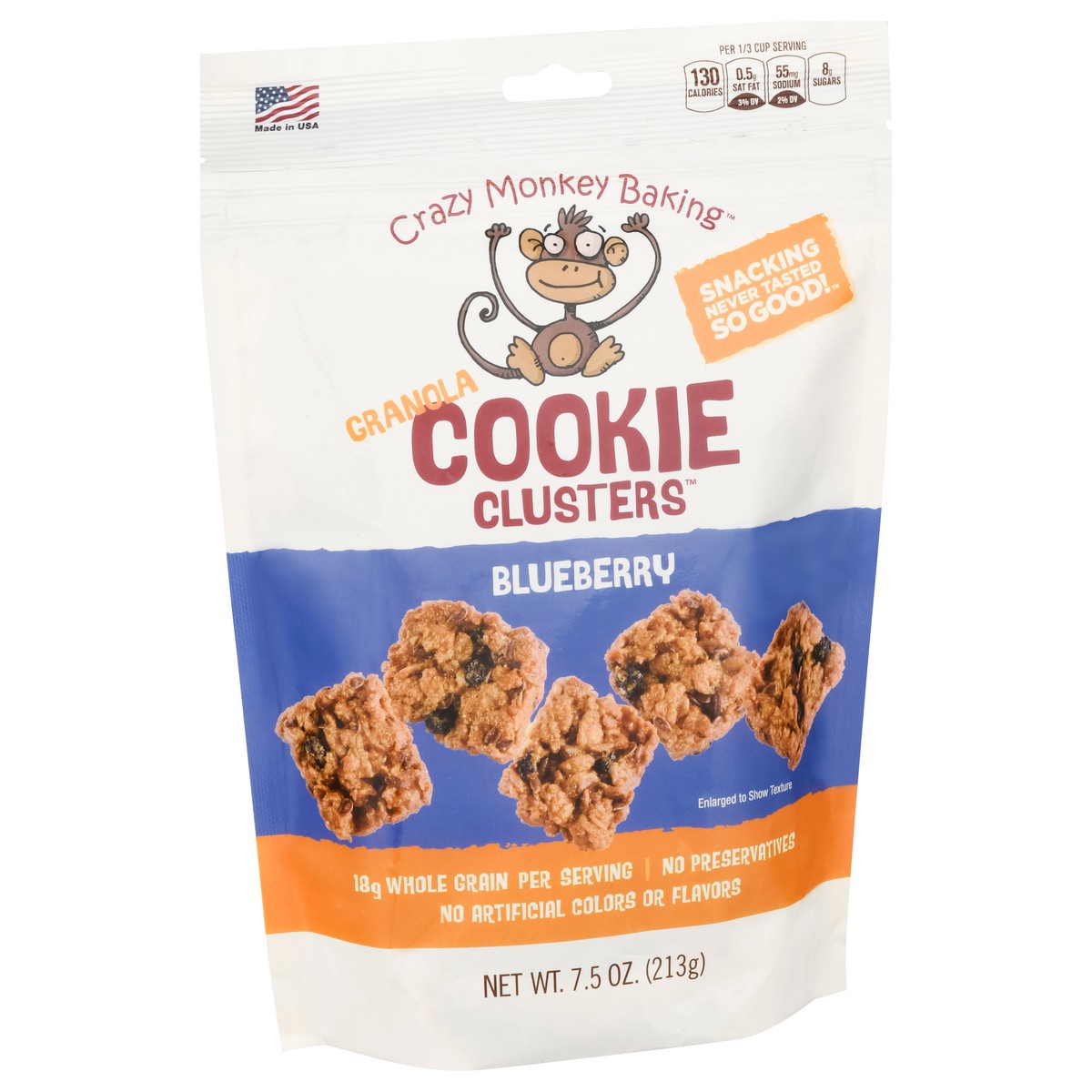 slide 9 of 9, Crazy Monkey Blueberry Granola Bites, 7.5 oz