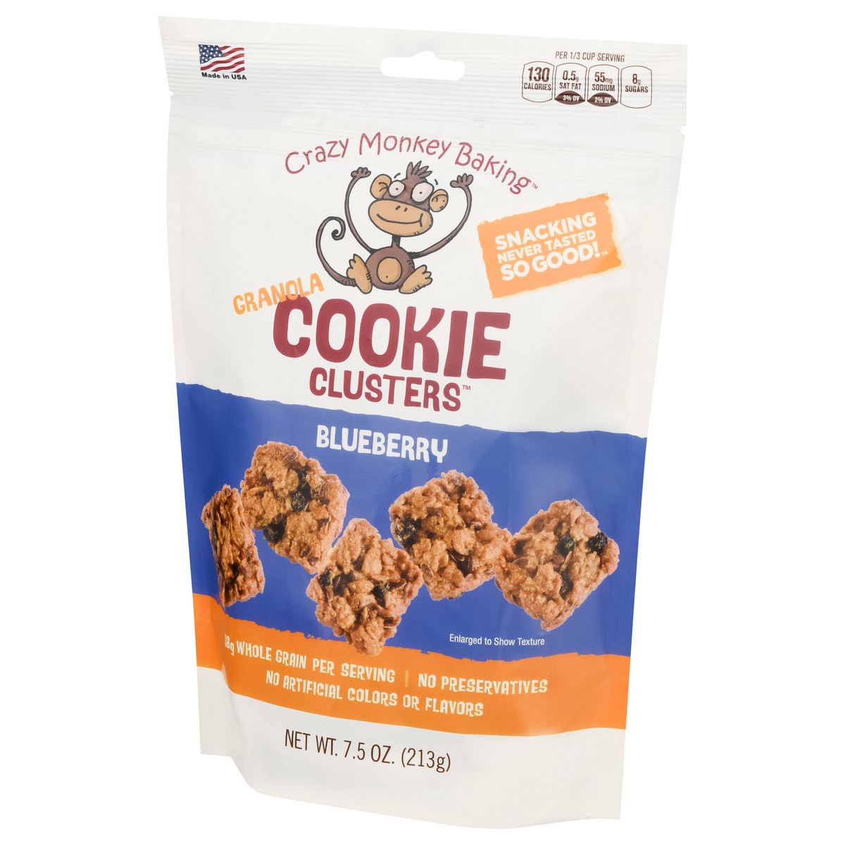 slide 8 of 9, Crazy Monkey Blueberry Granola Bites, 7.5 oz