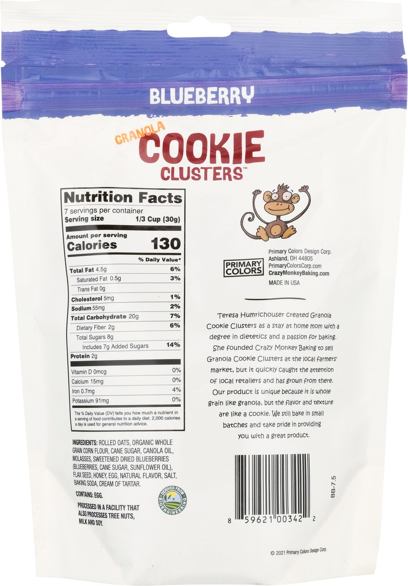 slide 4 of 9, Crazy Monkey Blueberry Granola Bites, 7.5 oz