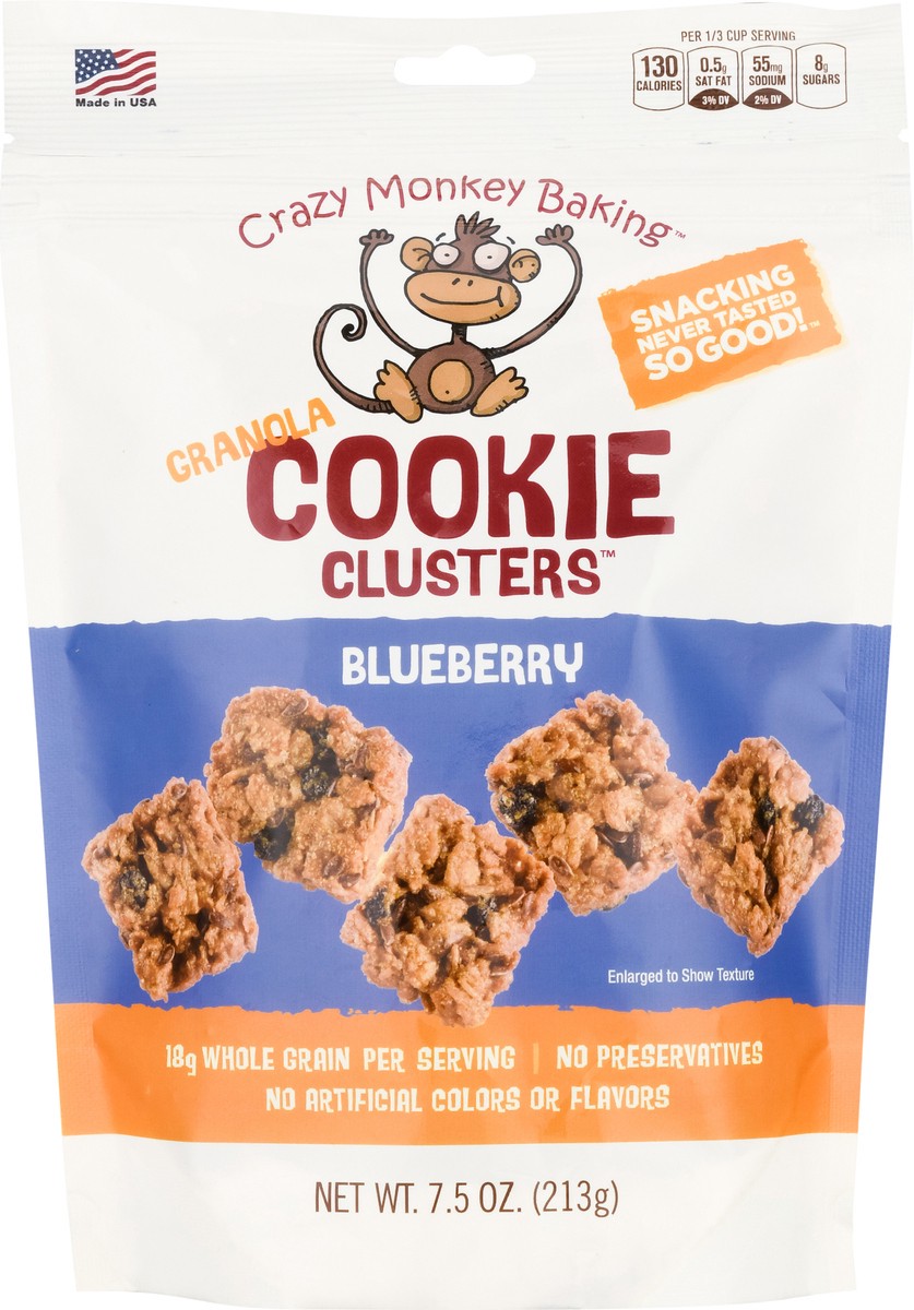 slide 3 of 9, Crazy Monkey Blueberry Granola Bites, 7.5 oz