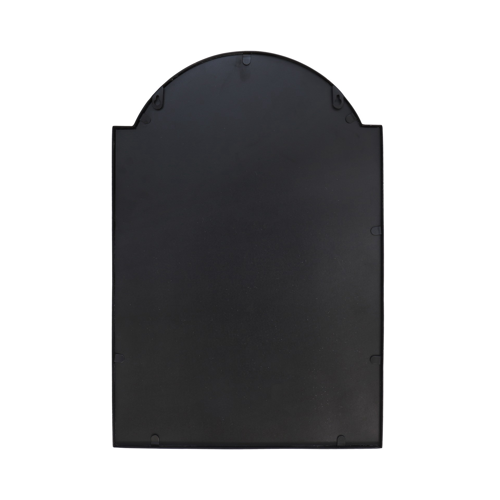 slide 4 of 6, 16" X 24" Scalloped Arch Wall Mirror In Black Metal Frame By Ashland, 16 in x 24 in