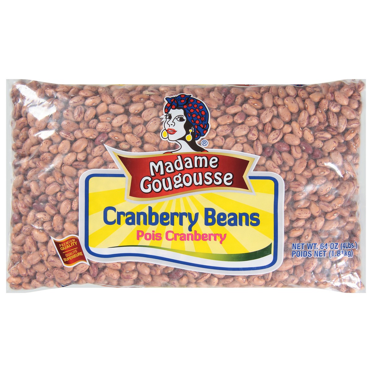 slide 7 of 11, Madame Gougousse Cranberry Beans/Habichuelas Romanas, 4 lb