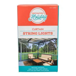 Destination Holiday Curtain String Lights