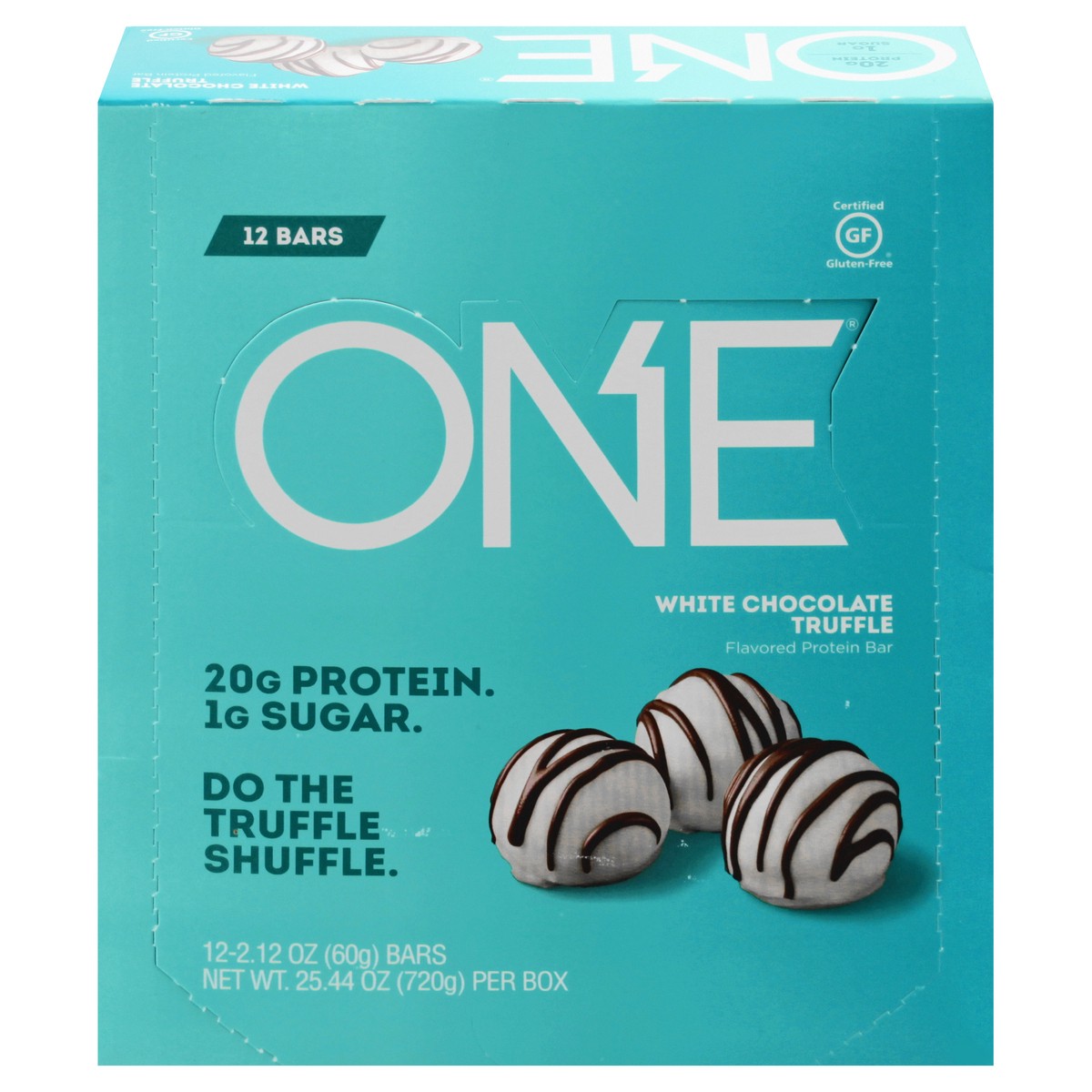 slide 1 of 13, ONE White Chocolate Truffle Flavored Protein Bar 12 ea, 12 ct