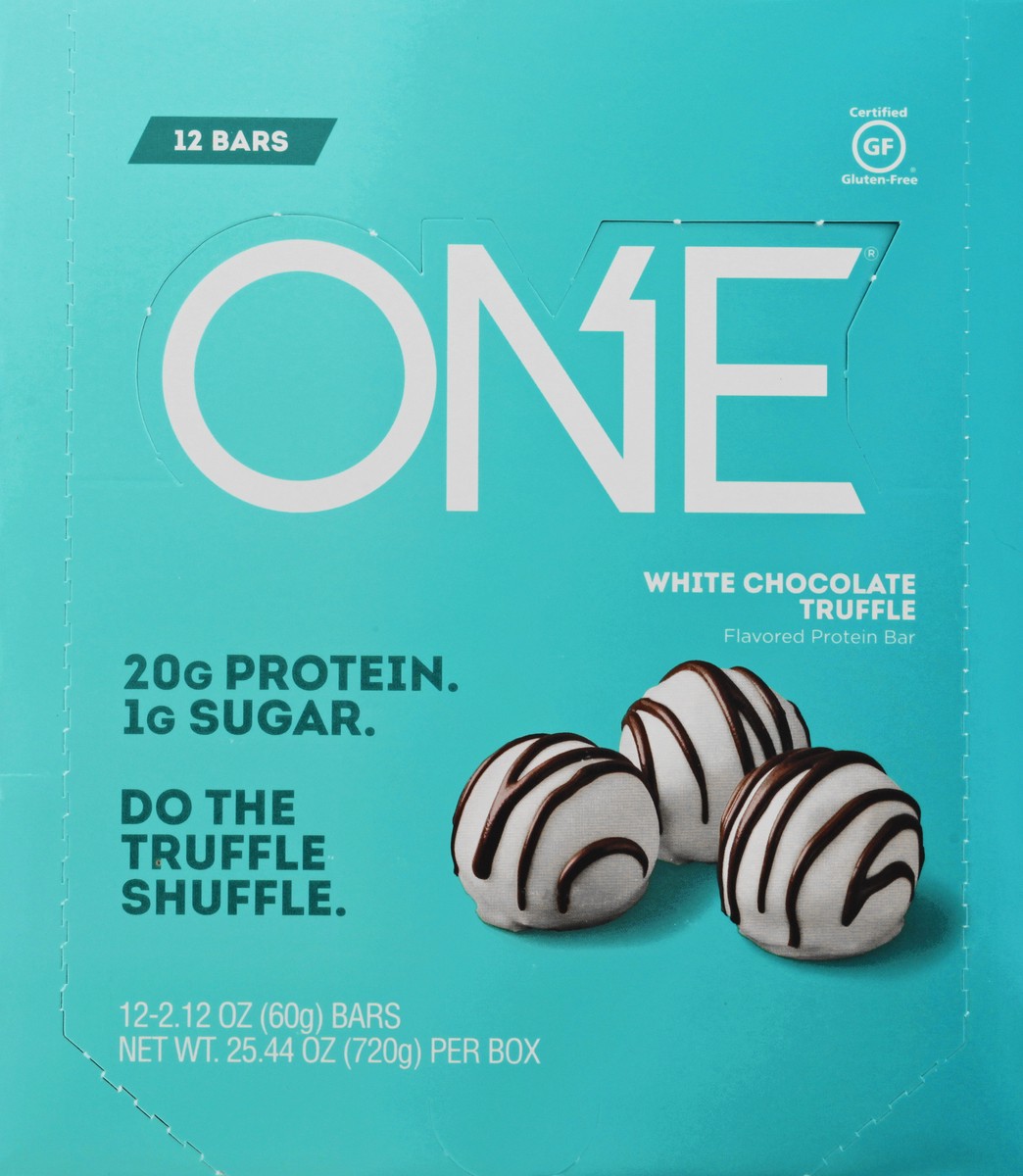 slide 13 of 13, ONE White Chocolate Truffle Flavored Protein Bar 12 ea, 12 ct