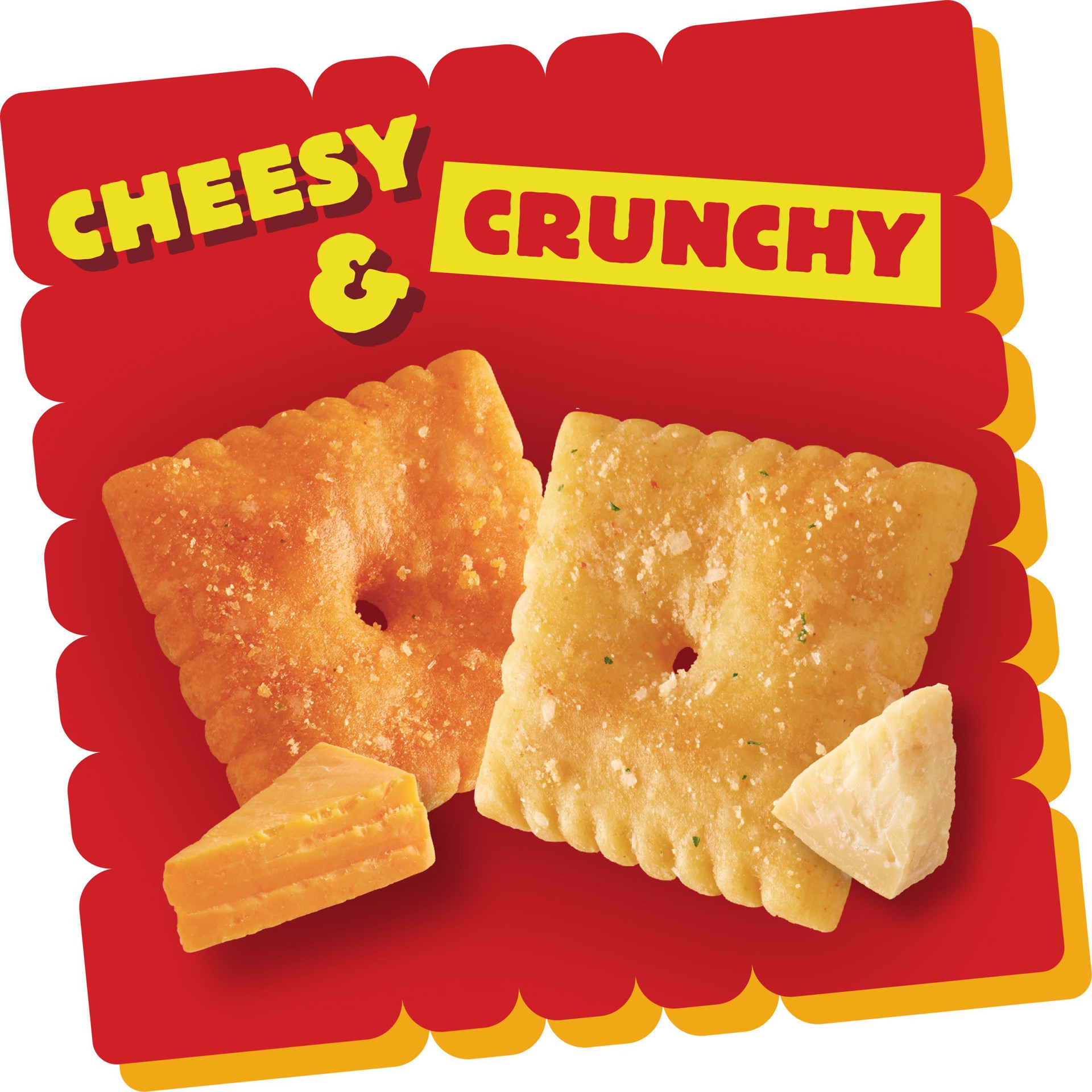 slide 4 of 5, Cheez-It Cheezit Duoz Sharp Cheddar & Parmesan Baked Snack Crackers, 
