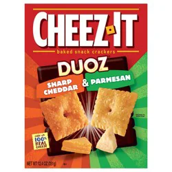 Cheez-It DUOZ Sharp Cheddar and Parmesan Baked Snack Crackers