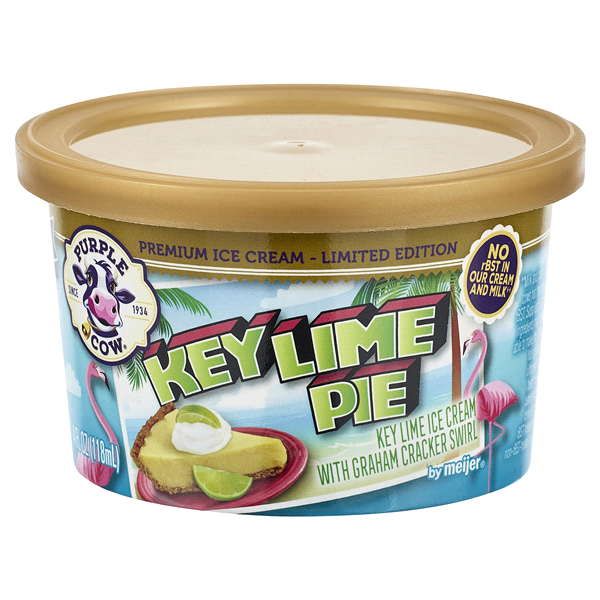 slide 1 of 1, Purple Cow Key Lime Pie Ice Cream, 4 oz