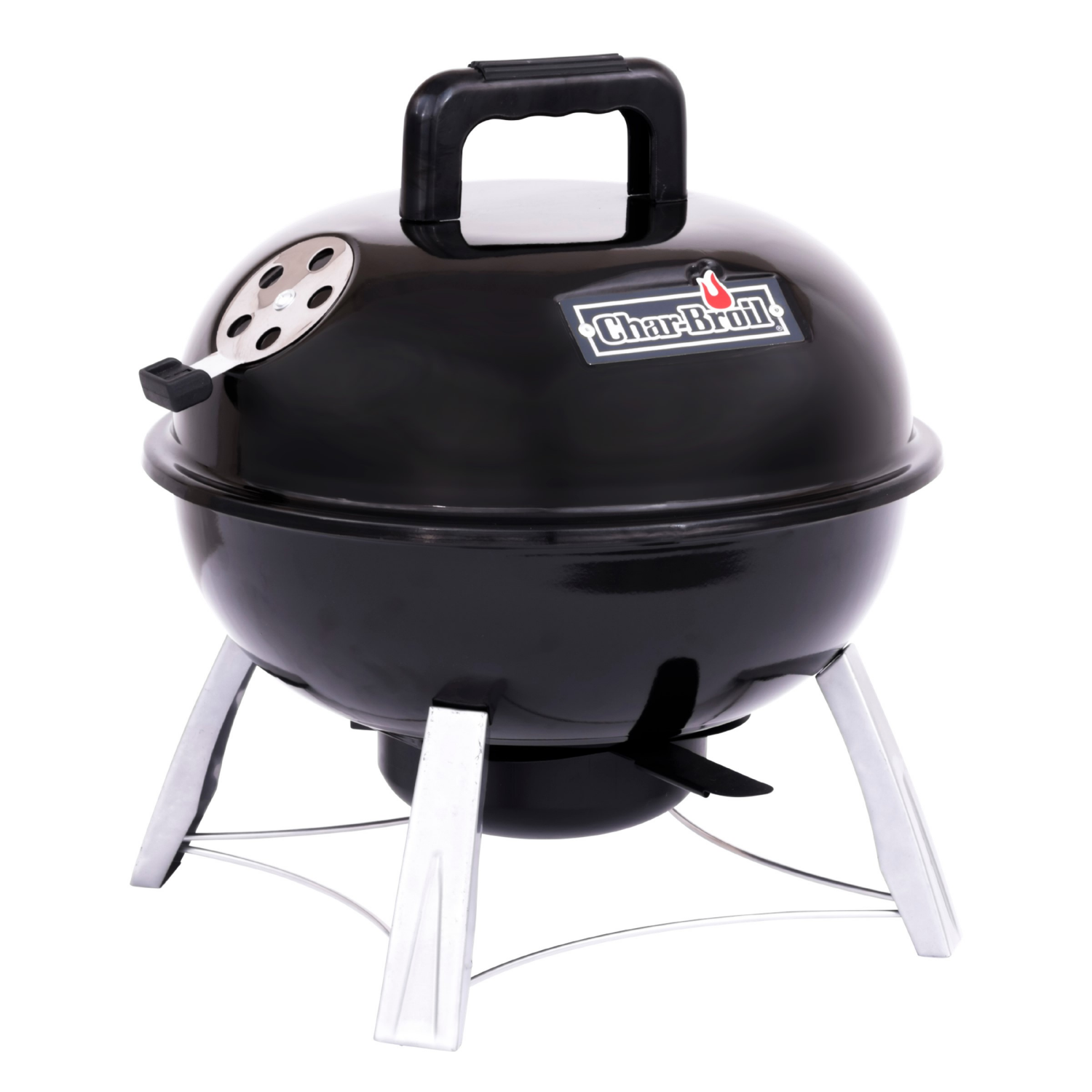 slide 5 of 7, Char-Broil 14"; Portable Kettle Charcoal Grill Black Model 13301719, 14.2 in