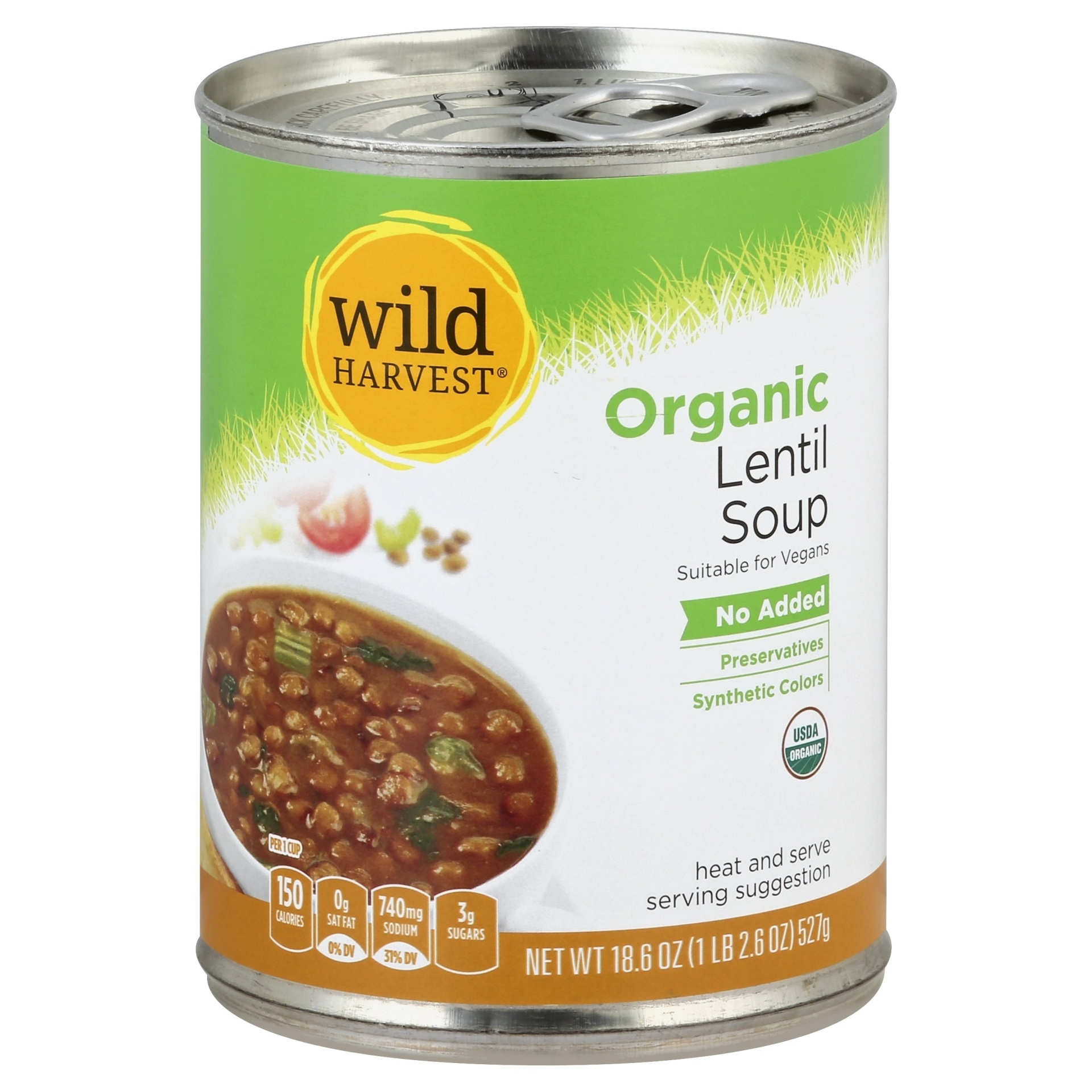 slide 1 of 1, Wild Harvest Organic Tomato Basil Soup, 18.6 oz