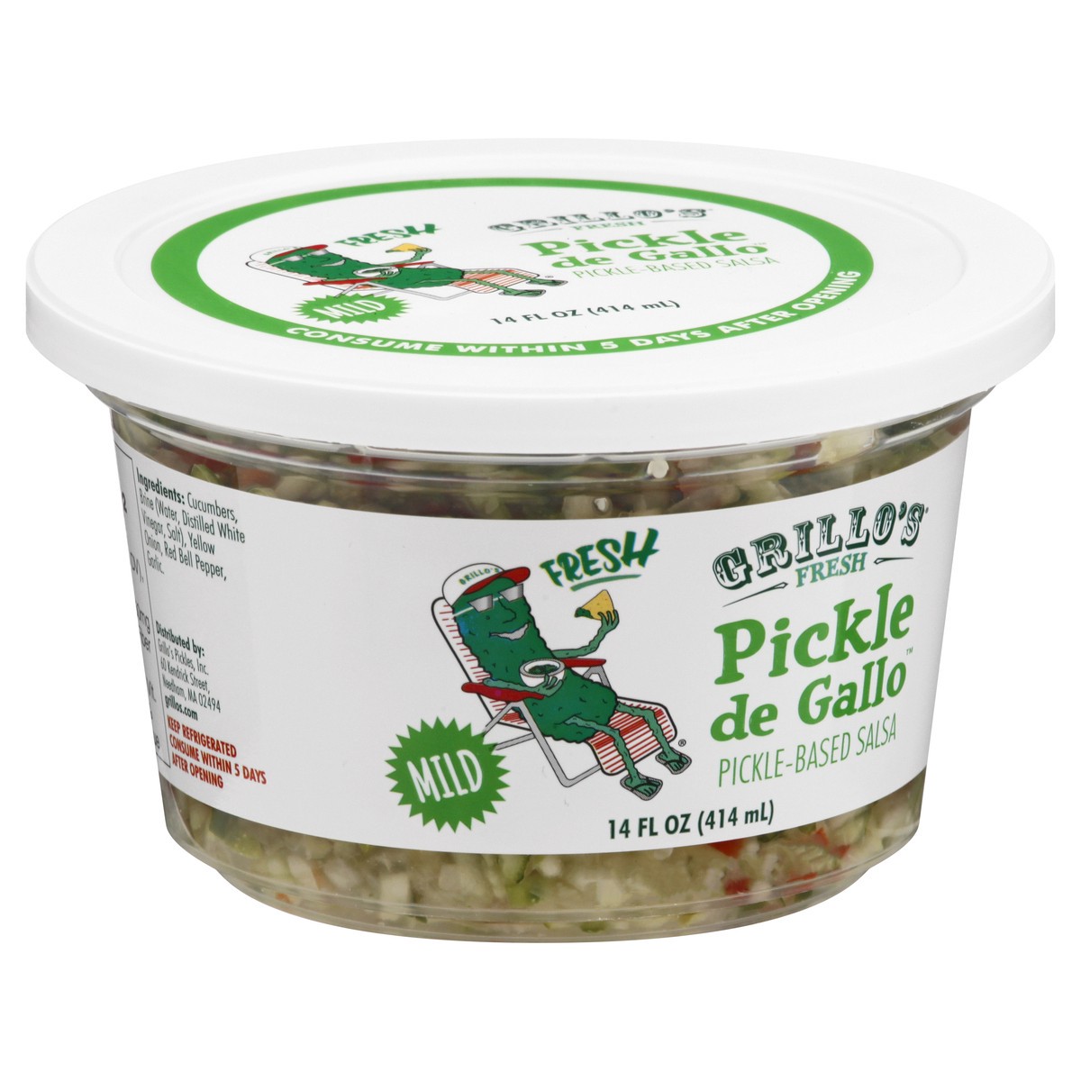 slide 5 of 13, Grillo's Pickles Pickle De Gallo, 14 oz