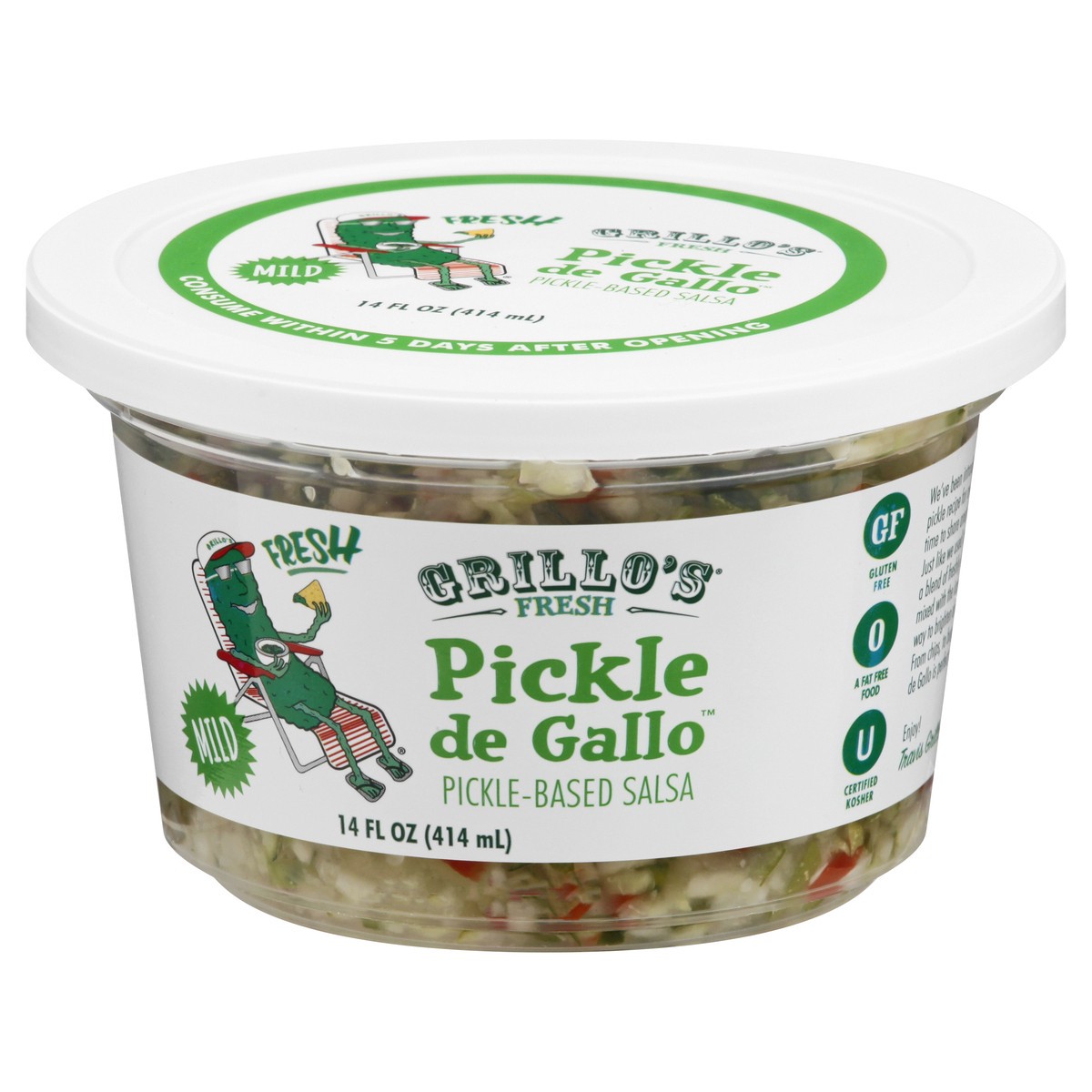 slide 9 of 13, Grillo's Pickles Pickle De Gallo, 14 oz