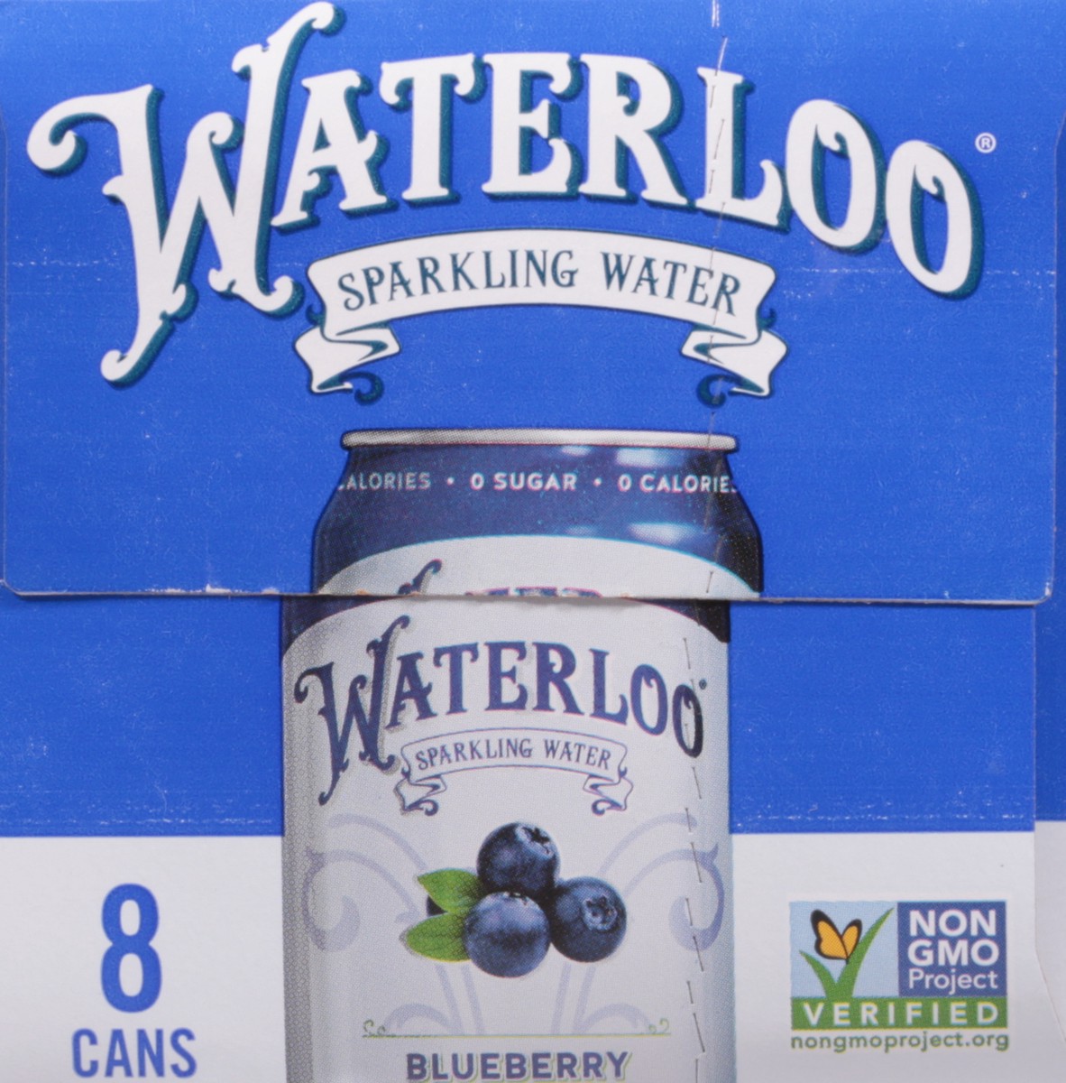 slide 7 of 9, Waterloo Blueberry Sparkling Water 8 - 12 fl oz Cans, 8 ct