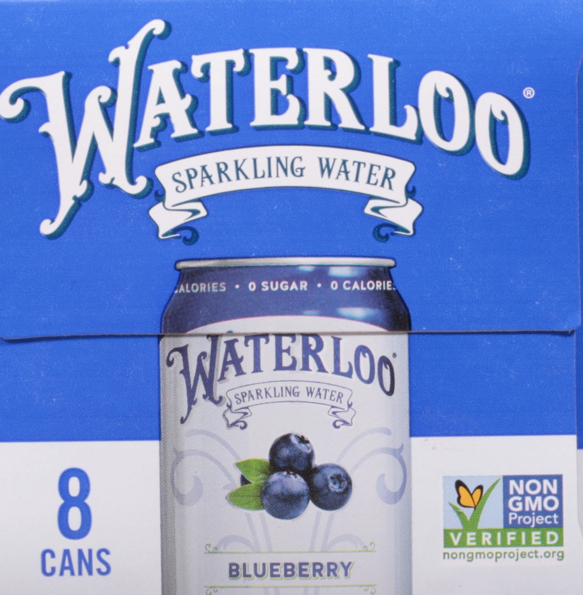 slide 8 of 9, Waterloo Blueberry Sparkling Water 8 - 12 fl oz Cans, 8 ct