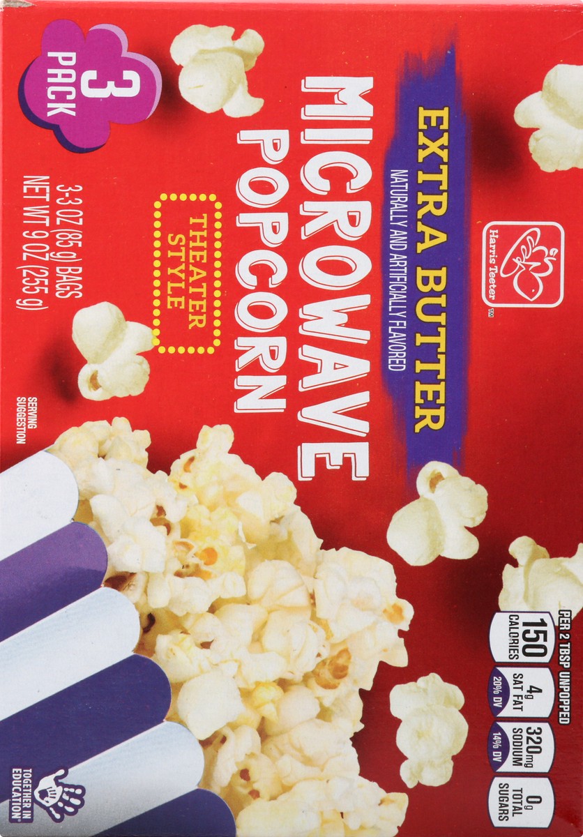 slide 11 of 13, Harris Teeter Theater Sty Ex Buttr Popcrn, 1 ct