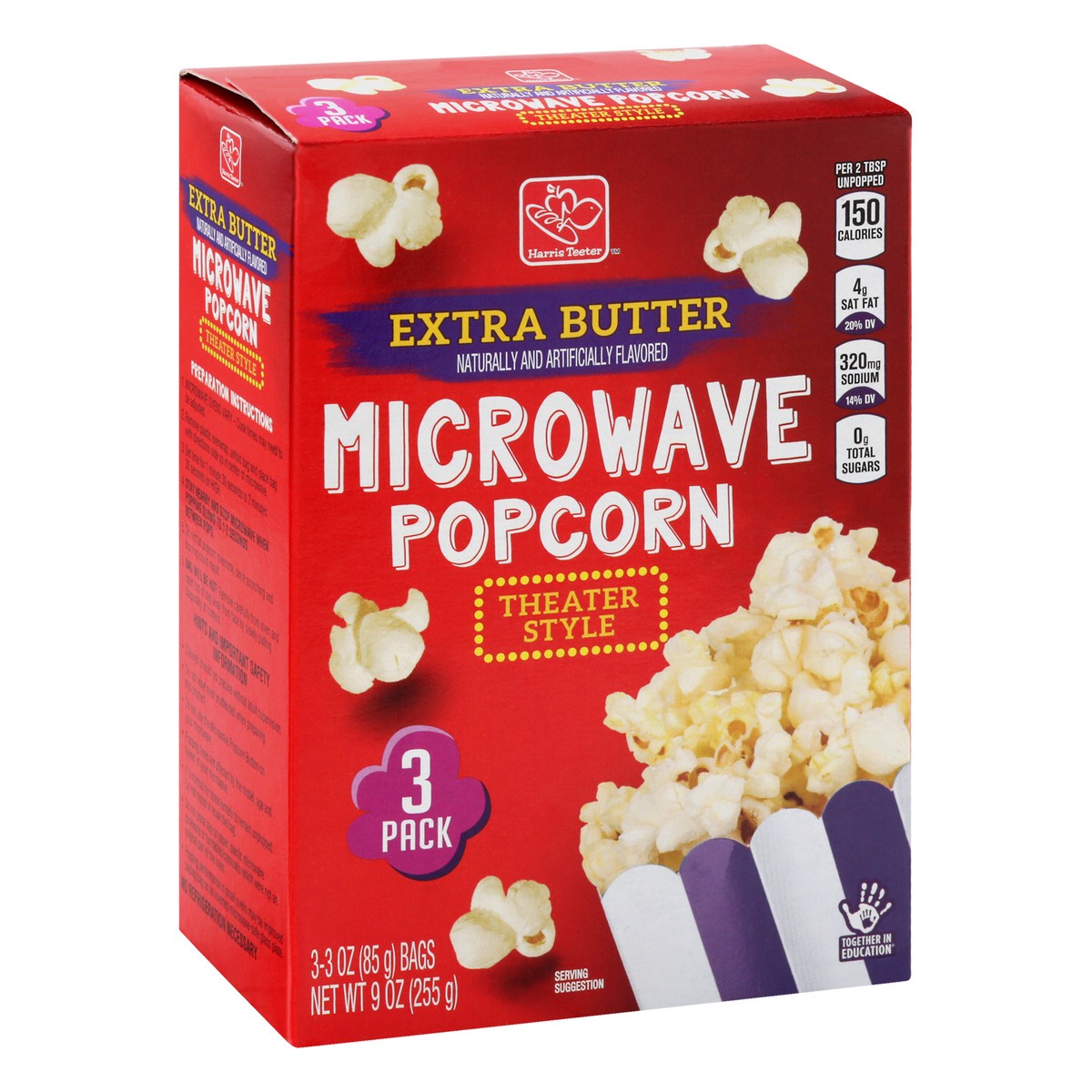 slide 9 of 13, Harris Teeter Theater Sty Ex Buttr Popcrn, 1 ct