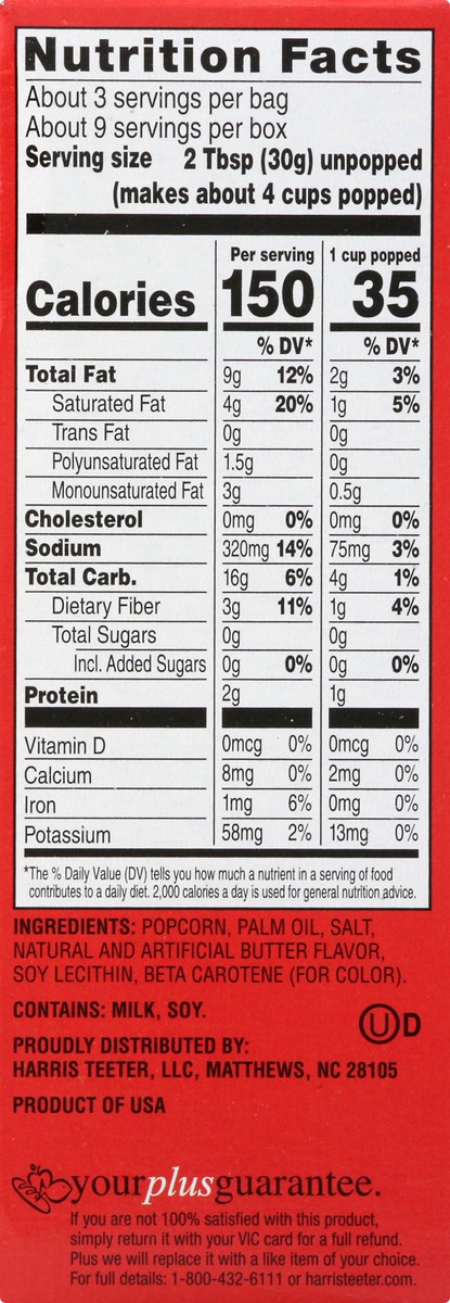 slide 12 of 13, Harris Teeter Theater Sty Ex Buttr Popcrn, 1 ct