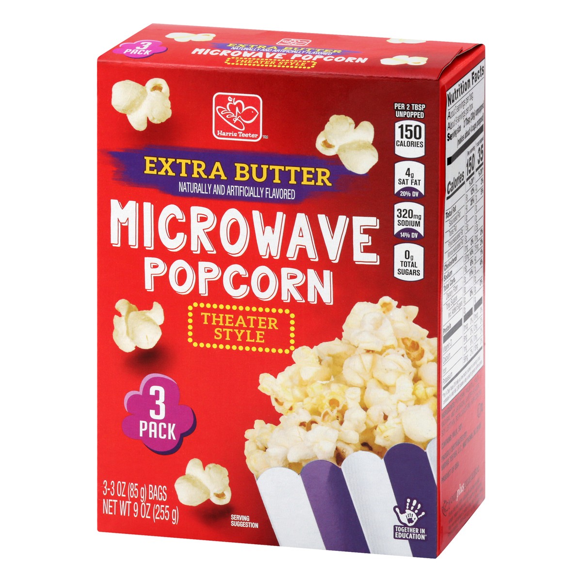 slide 7 of 13, Harris Teeter Theater Sty Ex Buttr Popcrn, 1 ct