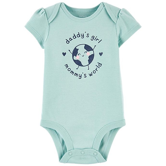 slide 1 of 1, Carter's Daddy's Girl Original Short Sleeve Bodysuit - Mint, 1 ct; 12 M