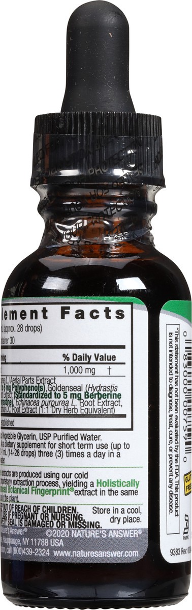 slide 5 of 9, Nature's Answer Echinacea & Goldenseal 1 fl oz, 1 fl oz