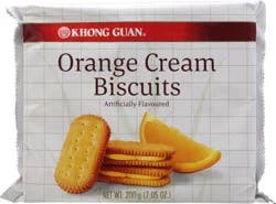 Khong Guan Orange Cream Biscuits 7.5 oz