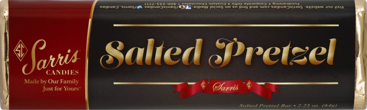 slide 4 of 5, Sarris Candies Sarris Bar Choc Saltd Pretzel, 2.25 oz