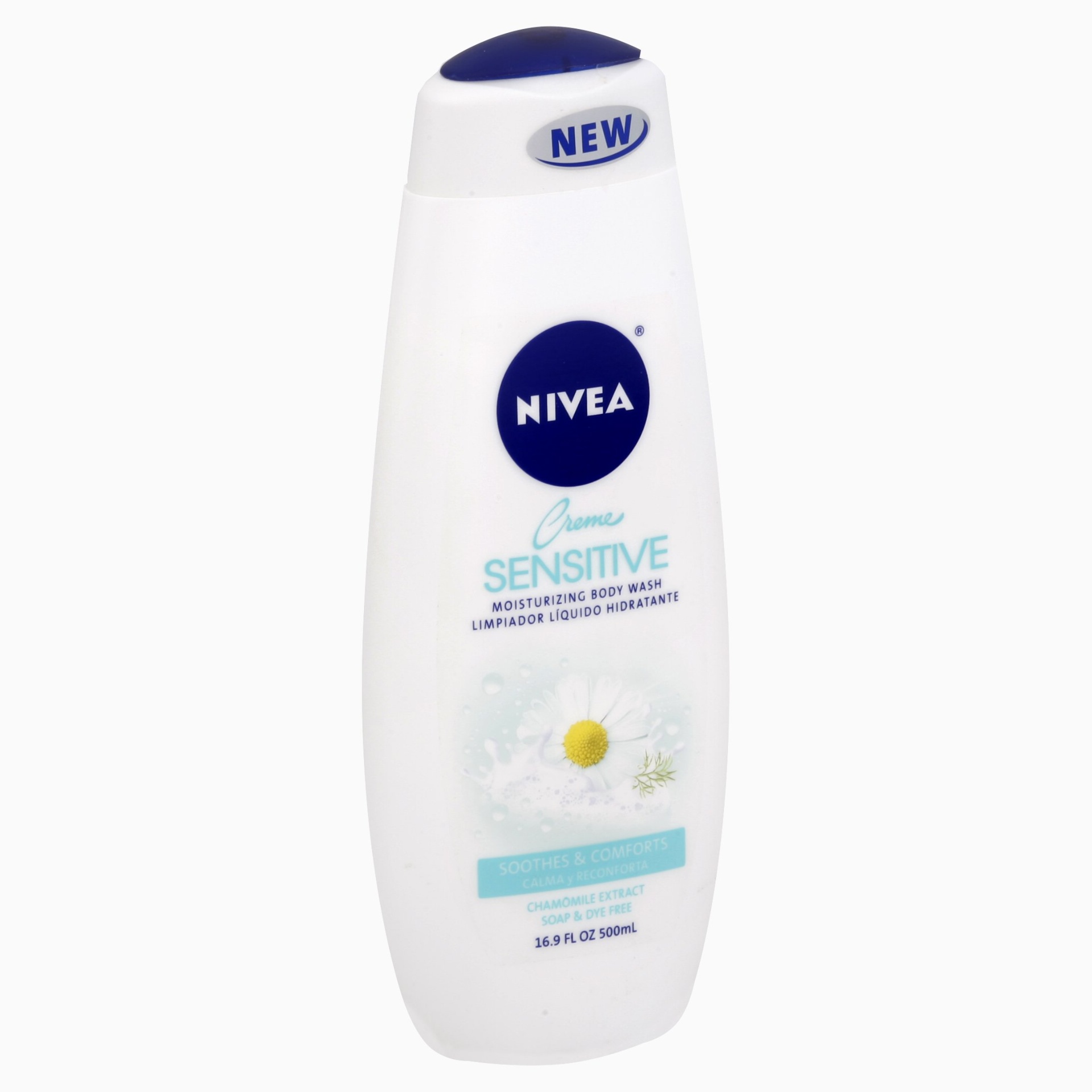 slide 1 of 1, Nivea Creme Sensitive Moisturizing Body Wash, 16.9 fl oz