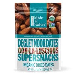 Made in Nature Organic Dried Deglet Noor Dates 1.25 lb