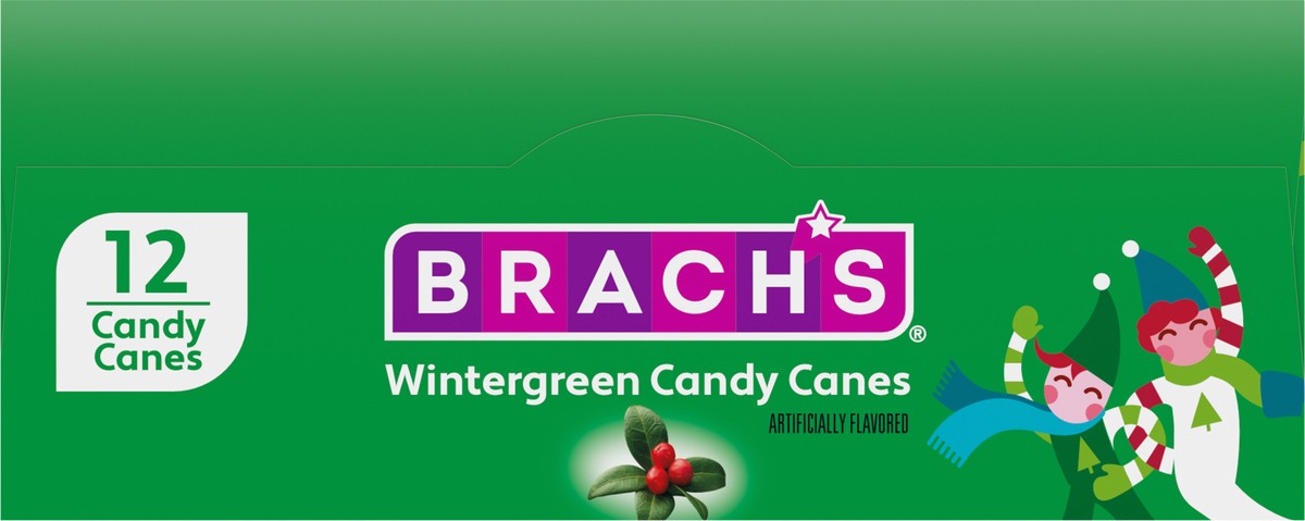 slide 4 of 9, Brach's Wintergreen Candy Canes 12 ea, 5.3 oz
