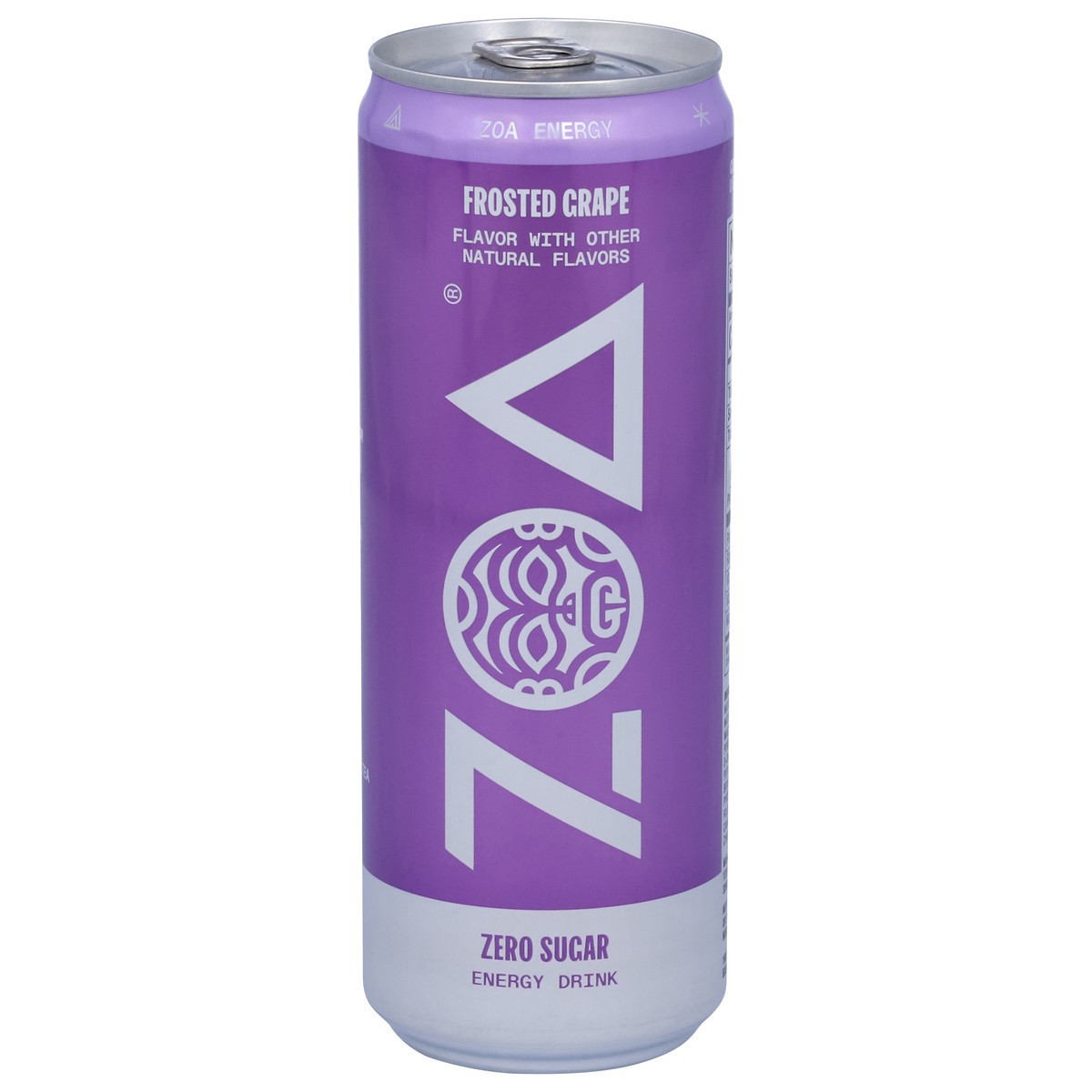slide 13 of 14, ZOA Zero Sugar Frosted Grape Energy Drink 12 fl oz, 12 fl oz