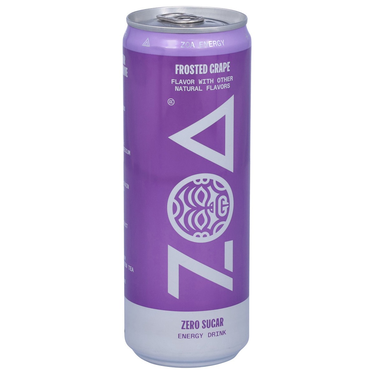 slide 11 of 14, ZOA Zero Sugar Frosted Grape Energy Drink 12 fl oz, 12 fl oz