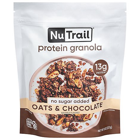slide 1 of 1, Nutrail Granola Protein Chocolate, 8 oz