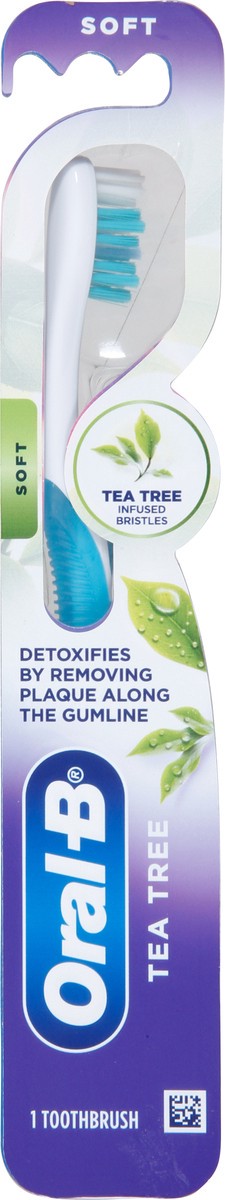 slide 9 of 9, Oral-B Soft Tea Tree Toothbrush 1 Each, 1 ea