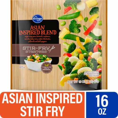 slide 1 of 4, Kroger Asian Inspired Blend Stir-Fry Starters, 16 oz