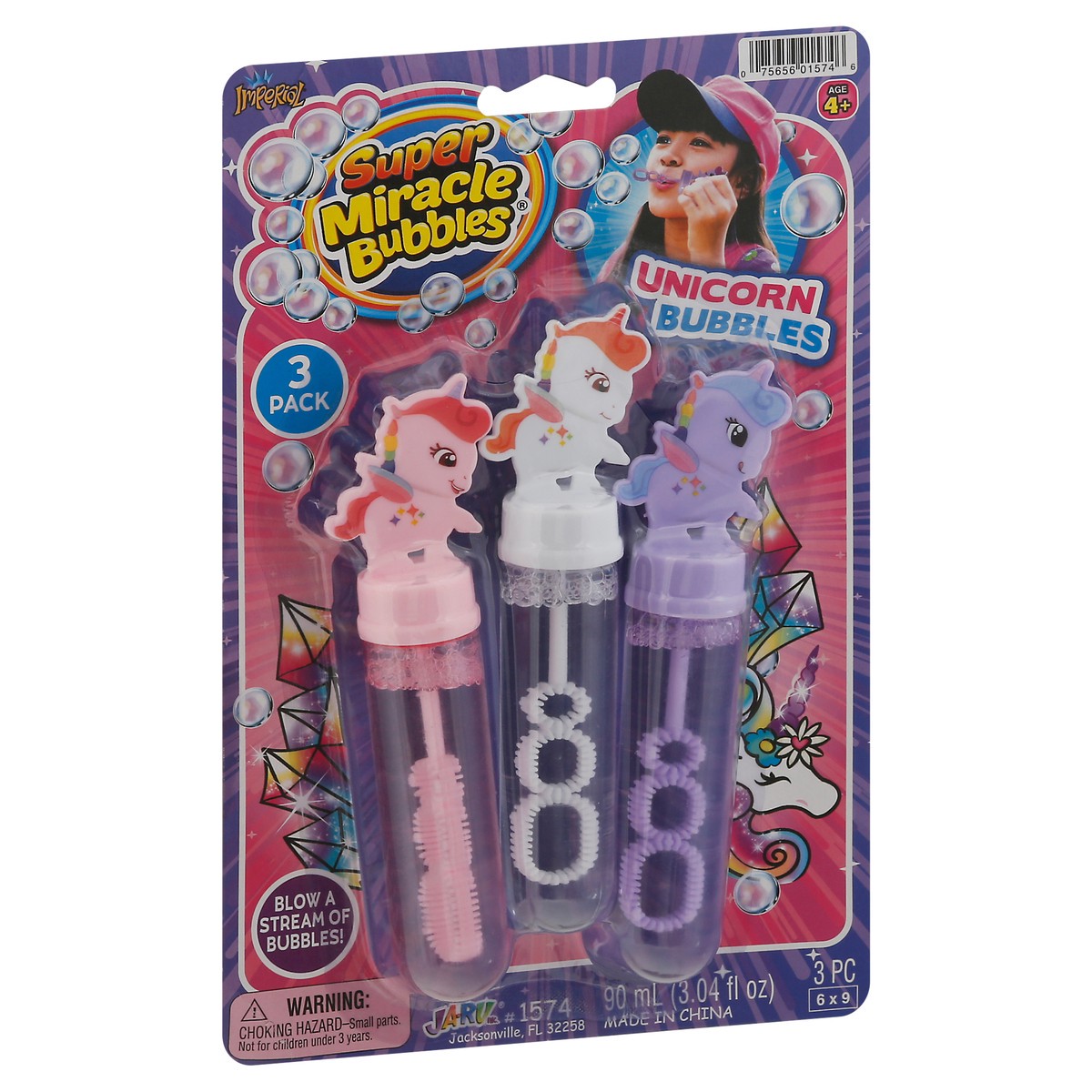 slide 2 of 9, Super Miracle Bubbles Unicorn Bubbles 3 ea, 3 ct