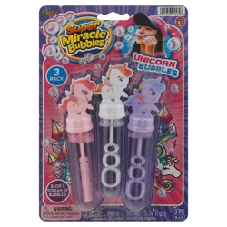 Super Miracle Bubbles Unicorn Bubbles 3 ea