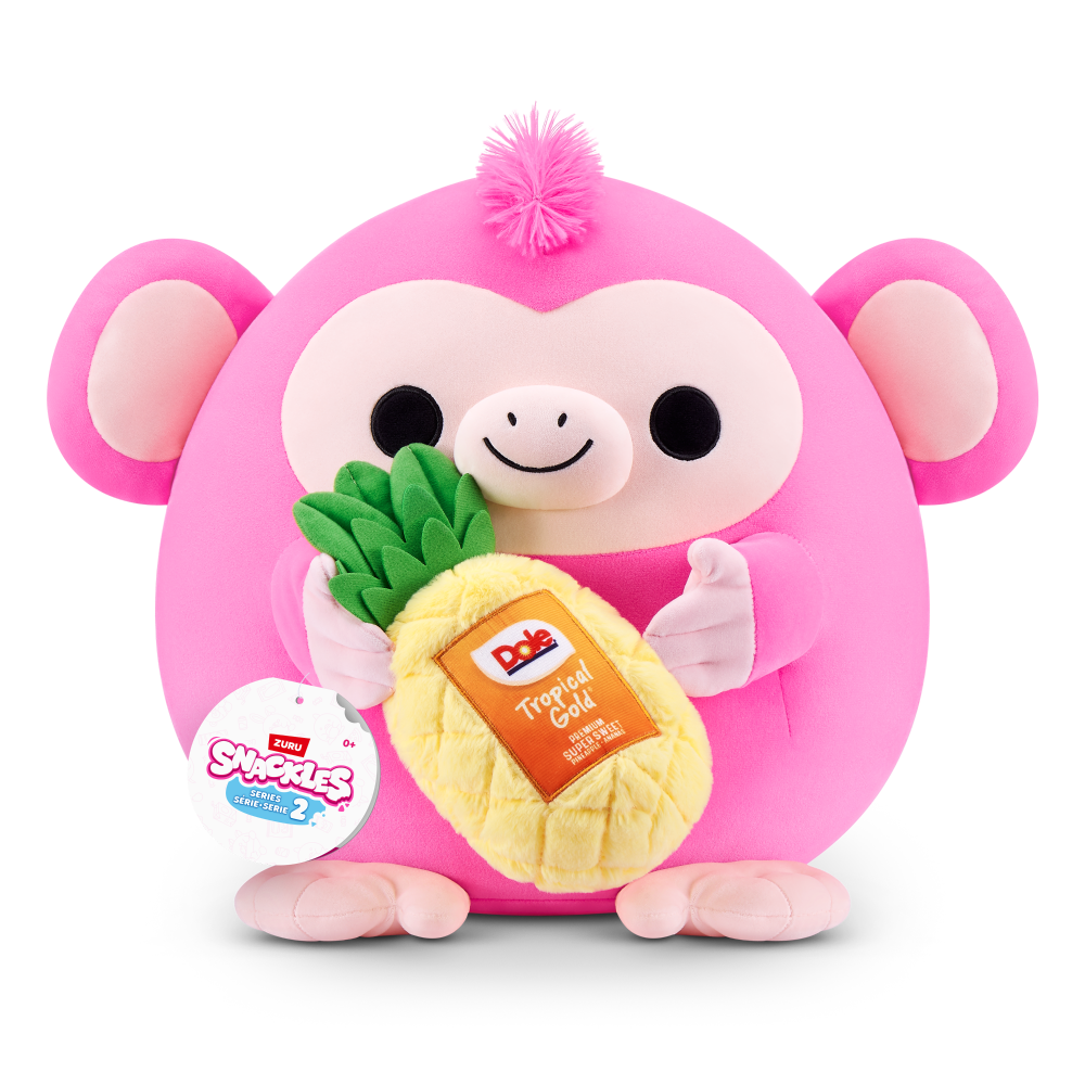 slide 1 of 1, Zuru Snackles Series 2 14-Inch Plush Toy - Dole® Tropical Gold® Pineapple, 1 ct