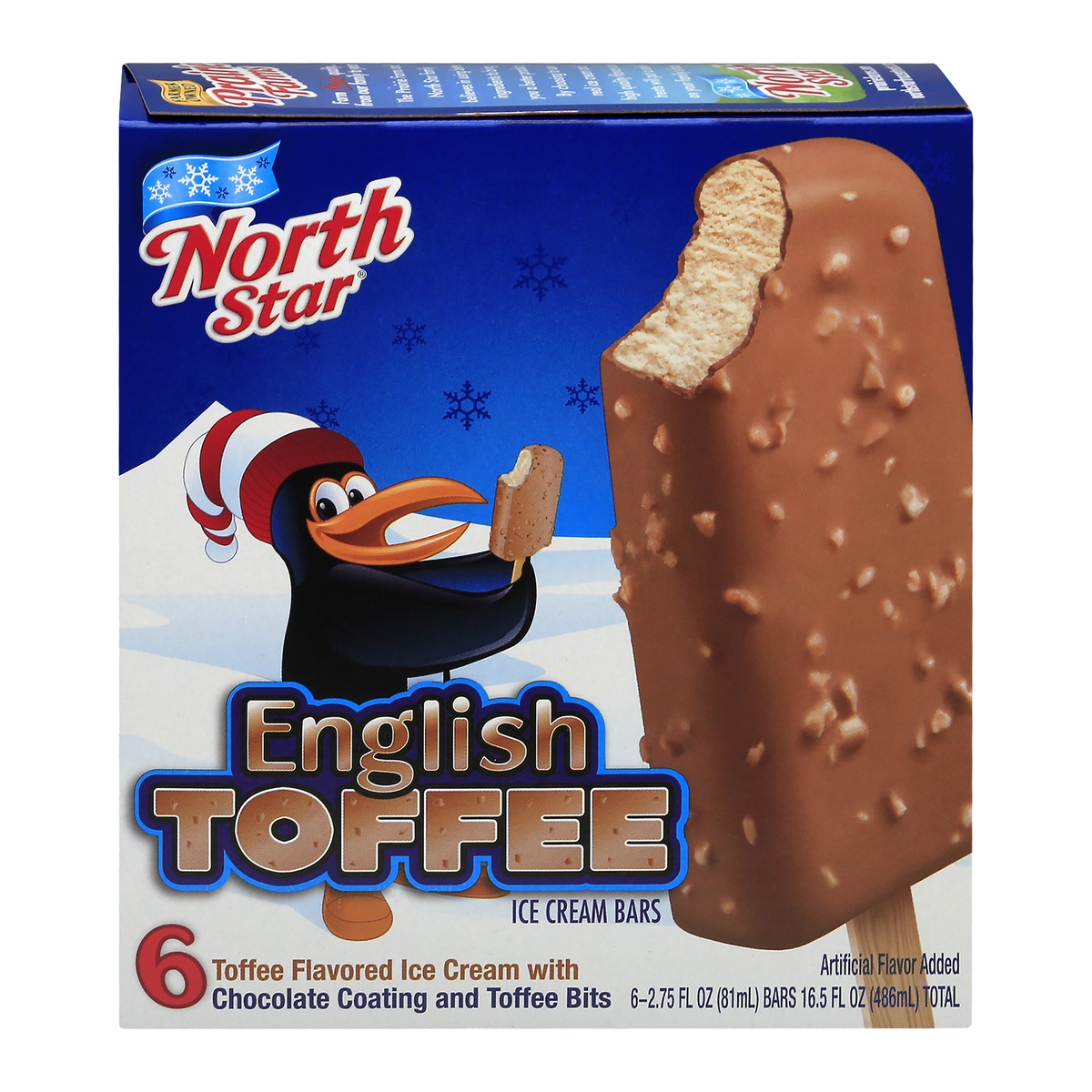 slide 1 of 1, North Star English Toffee Bar, 6 ct