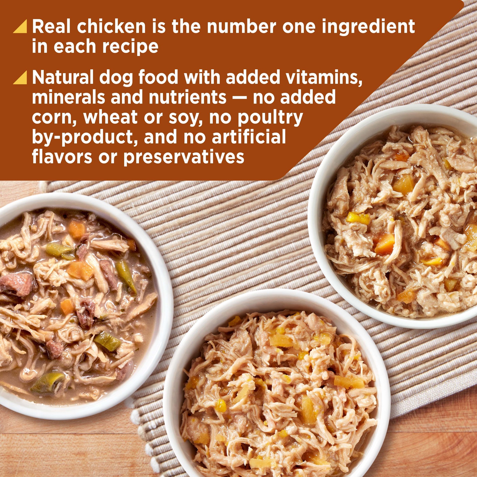 slide 8 of 9, Nature's Recipe Nature''s Recipe Grain Free Chicken Recipe, Chicken & Venison Recipe and Chicken & Duck Recipe in Savory Broth Variety Pack Wet Dog Food, 2.75 oz. Cup, 12 Count, 12 ct; 2.75 oz