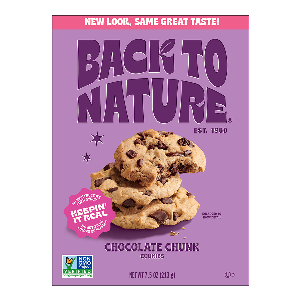 slide 1 of 4, Back to Nature Chocolate Chunk Cookies?, 7.5 oz